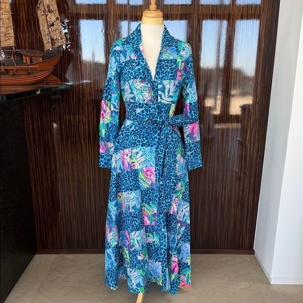 Floral Blue Maxi Dress